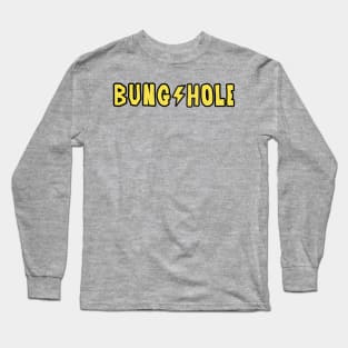 BUNGHOLE Shirt Typography Long Sleeve T-Shirt